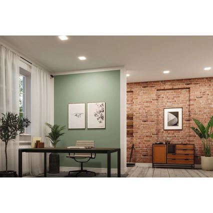 Paulmann 79948 - LED/12W IP44 Regulējams vannas istabas iebūvējamais griestu gaismeklis VARIFIT 230V