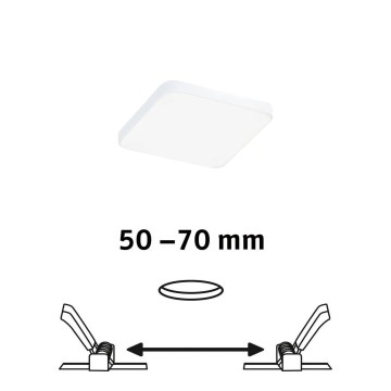 Paulmann 79953 - LED/6W IP44 Dimmējams vannas istabas iebūvējamais griestu gaismeklis VARIFIT 230V
