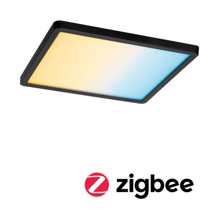 Paulmann 79967 - LED/16W IP44 Regulējams vannasistabas iebūvējamais griestu gaismeklis AREO 230V 23x23 cm melns