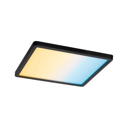 Paulmann 79967 - LED/16W IP44 Regulējams vannasistabas iebūvējamais griestu gaismeklis AREO 230V 23x23 cm melns
