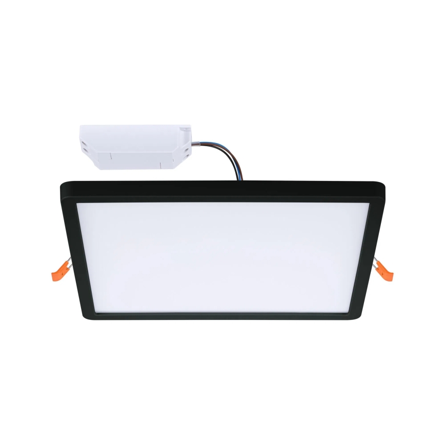 Paulmann 79967 - LED/16W IP44 Regulējams vannasistabas iebūvējamais griestu gaismeklis AREO 230V 23x23 cm melns