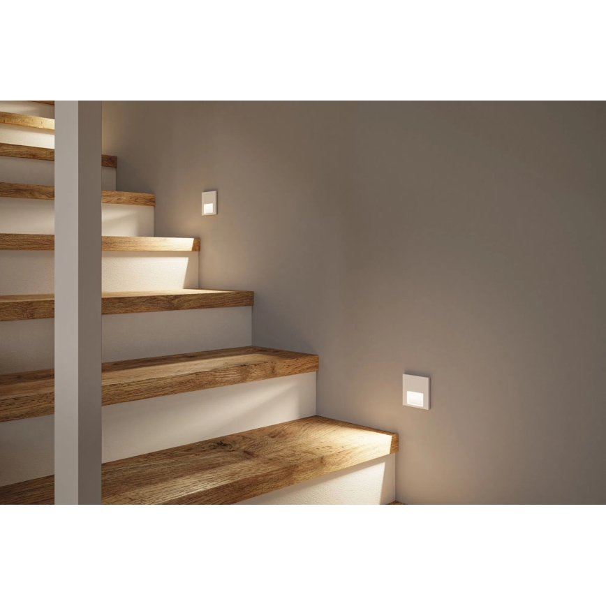 Paulmann 79999 - LED/1W Kāpņu telpas lampa TSARO 230V Follow/balta