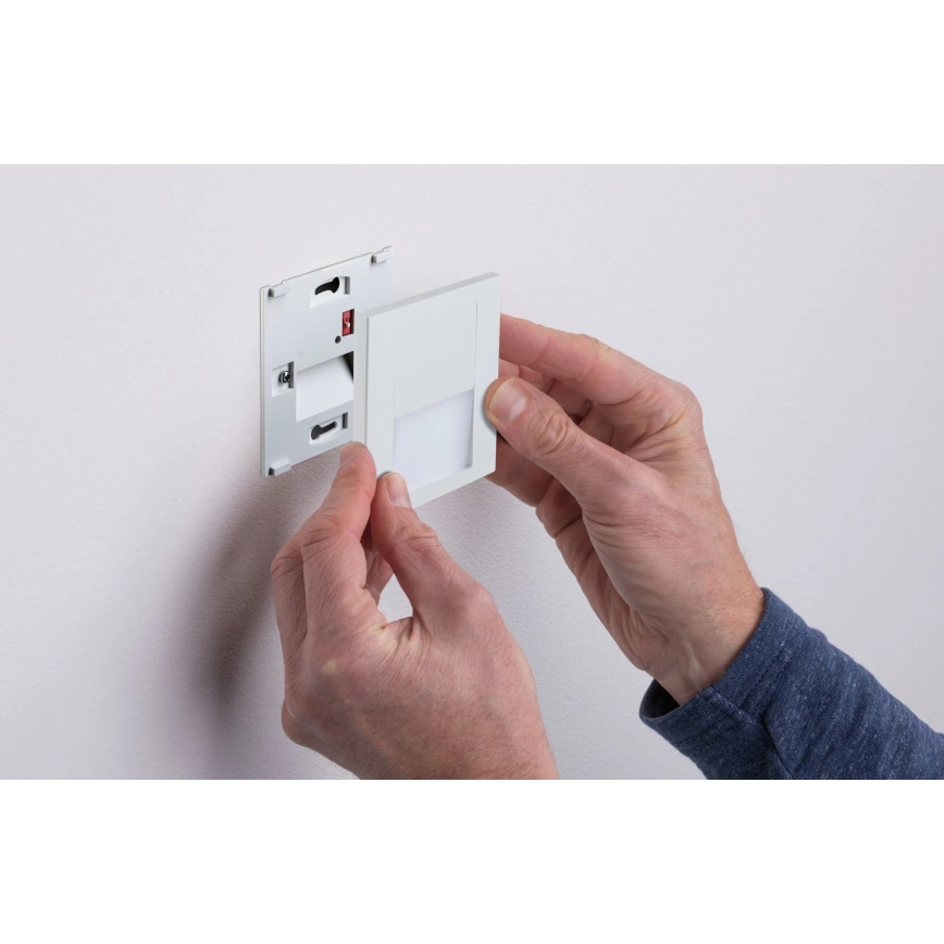 Paulmann 79999 - LED/1W Kāpņu telpas lampa TSARO 230V Follow/balta