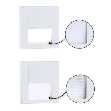 Paulmann 79999 - LED/1W Kāpņu telpas lampa TSARO 230V Follow/balta