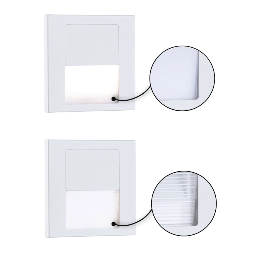 Paulmann 79999 - LED/1W Kāpņu telpas lampa TSARO 230V Follow/balta