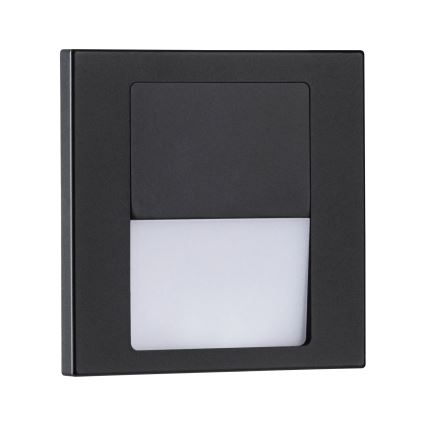 Paulmann 80001 - LED/1W Kāpņu telpas lampa TSARO 230V Follow/melna