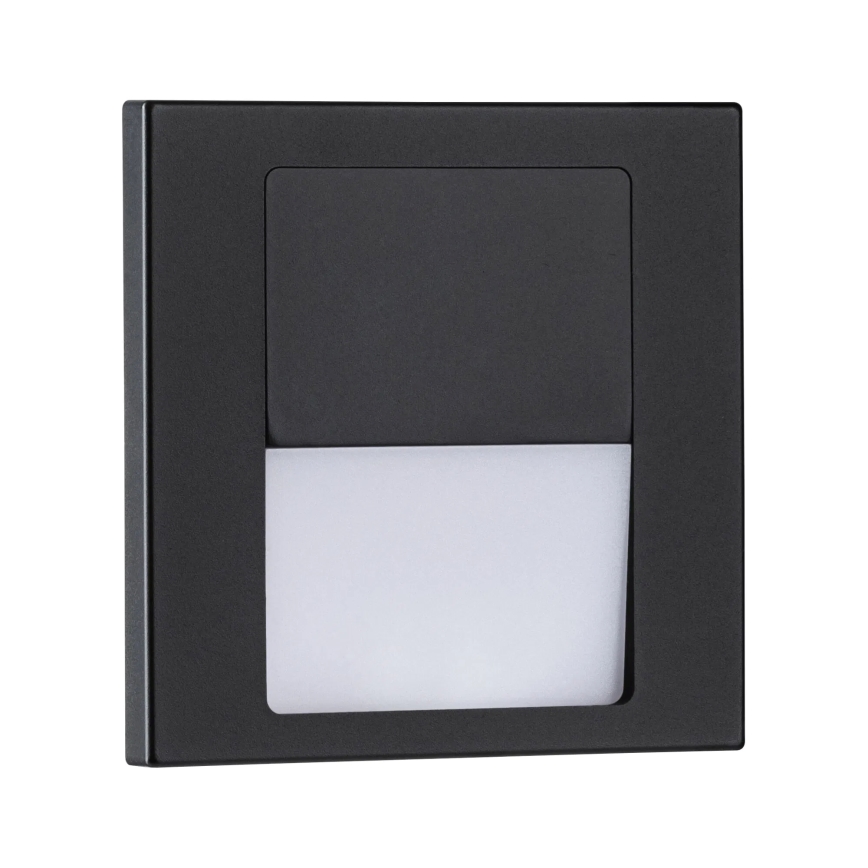 Paulmann 80001 - LED/1W Kāpņu telpas lampa TSARO 230V Follow/melna