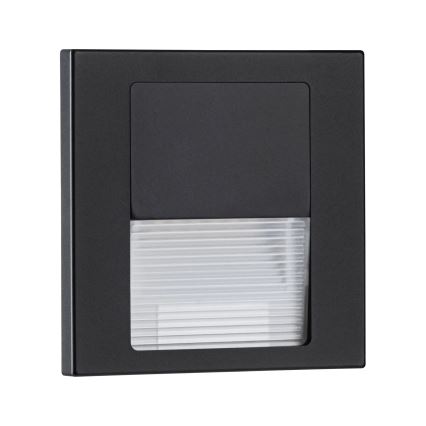 Paulmann 80001 - LED/1W Kāpņu telpas lampa TSARO 230V Follow/melna