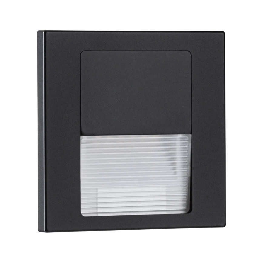 Paulmann 80001 - LED/1W Kāpņu telpas lampa TSARO 230V Follow/melna