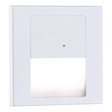 Paulmann 80002 - LED/1W Kāpņu telpas lampa ar sensoru TSARO 230V Lead/balta