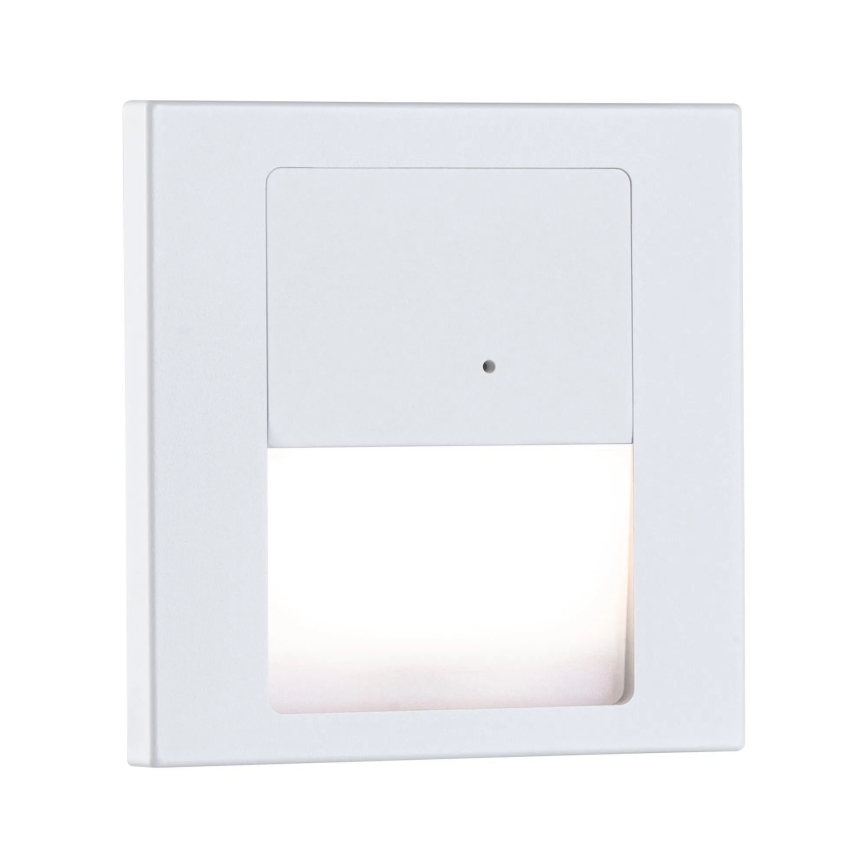 Paulmann 80002 - LED/1W Kāpņu telpas lampa ar sensoru TSARO 230V Lead/balta