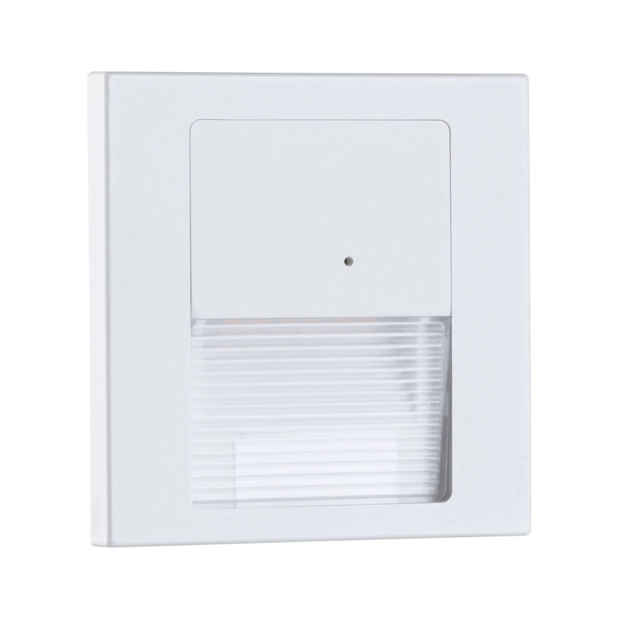 Paulmann 80002 - LED/1W Kāpņu telpas lampa ar sensoru TSARO 230V Lead/balta