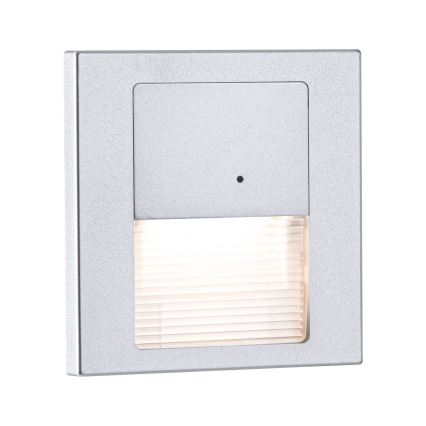 Paulmann 80003 - LED/1W Kāpņu telpas lampa ar sensoru TSARO 230V Lead/matēts hroms