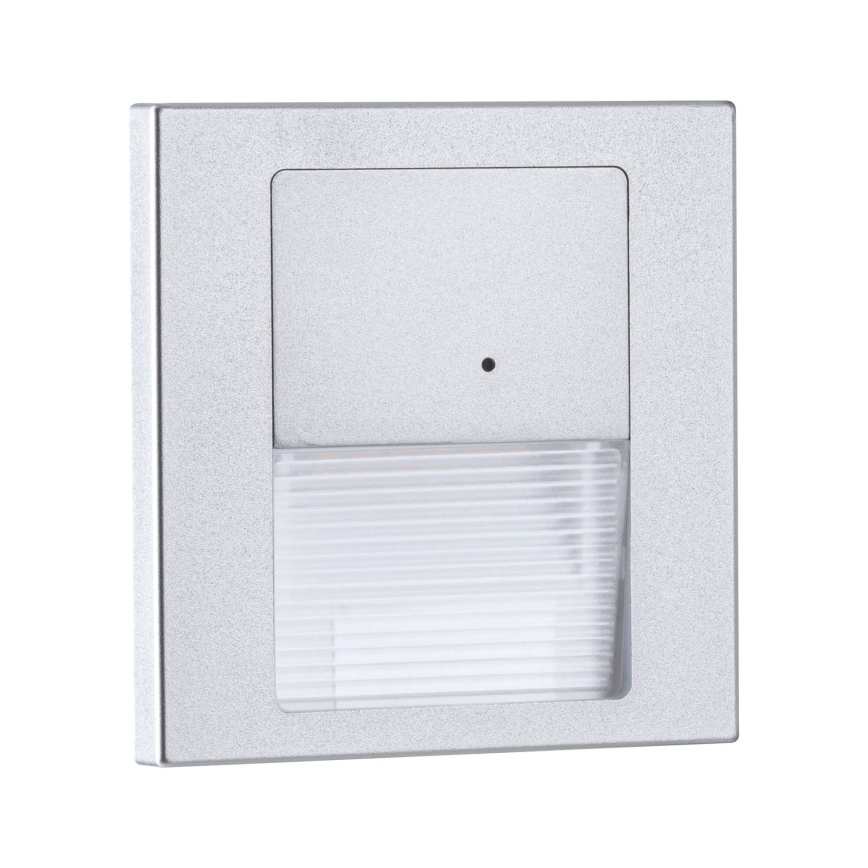 Paulmann 80003 - LED/1W Kāpņu telpas lampa ar sensoru TSARO 230V Lead/matēts hroms