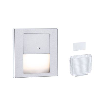 Paulmann 80003 - LED/1W Kāpņu telpas lampa ar sensoru TSARO 230V Lead/matēts hroms