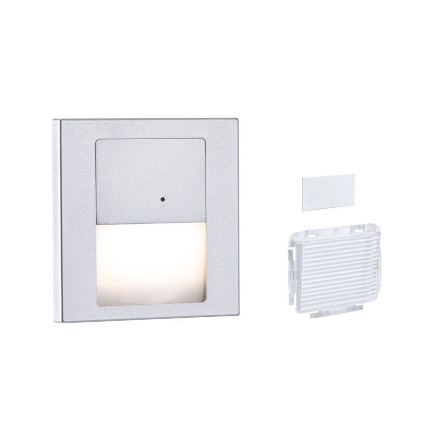 Paulmann 80003 - LED/1W Kāpņu telpas lampa ar sensoru TSARO 230V Lead/matēts hroms