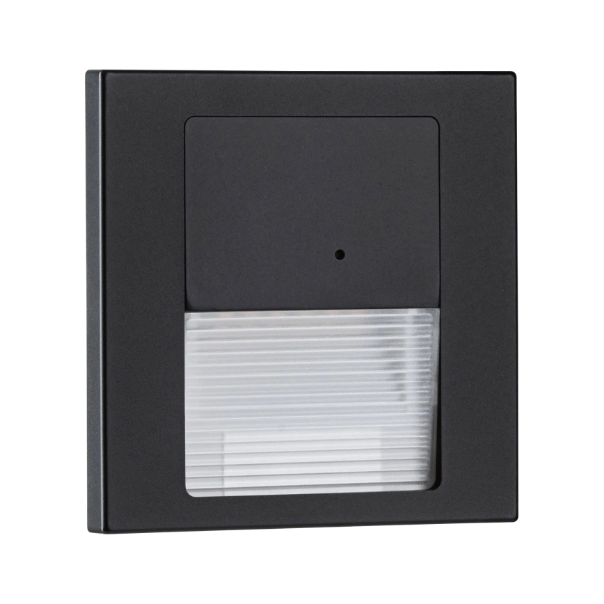 Paulmann 80004 - LED/1W Kāpņu telpas lampa ar sensoru TSARO 230V Lead/melna