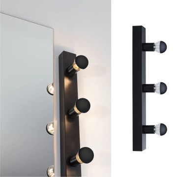 Paulmann 80097 - 3xE14/40W IP44 Vannas istabas spoguļa lampa REGULA 230V melna