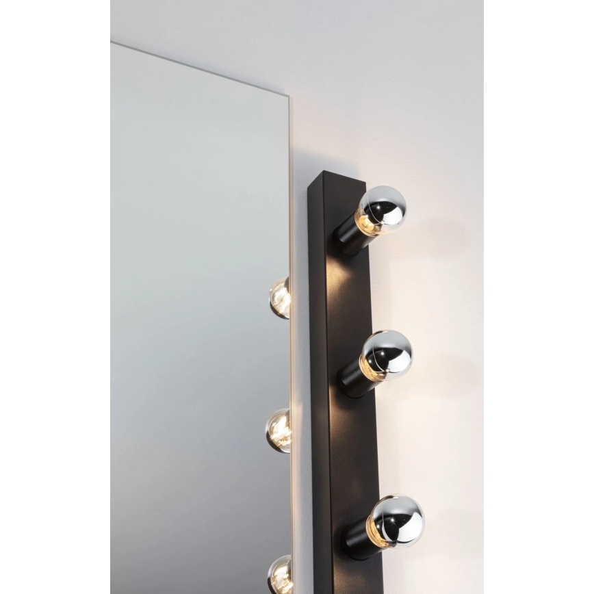Paulmann 80097 - 3xE14/40W IP44 Vannas istabas spoguļa lampa REGULA 230V melna