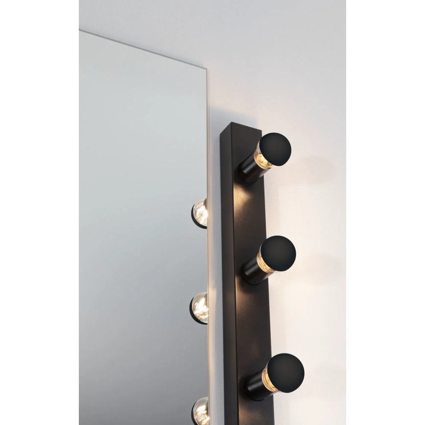 Paulmann 80097 - 3xE14/40W IP44 Vannas istabas spoguļa lampa REGULA 230V melna