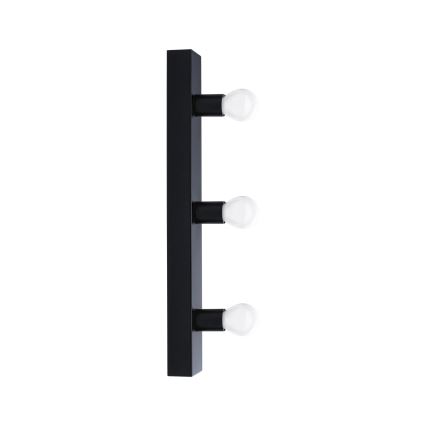 Paulmann 80097 - 3xE14/40W IP44 Vannas istabas spoguļa lampa REGULA 230V melna