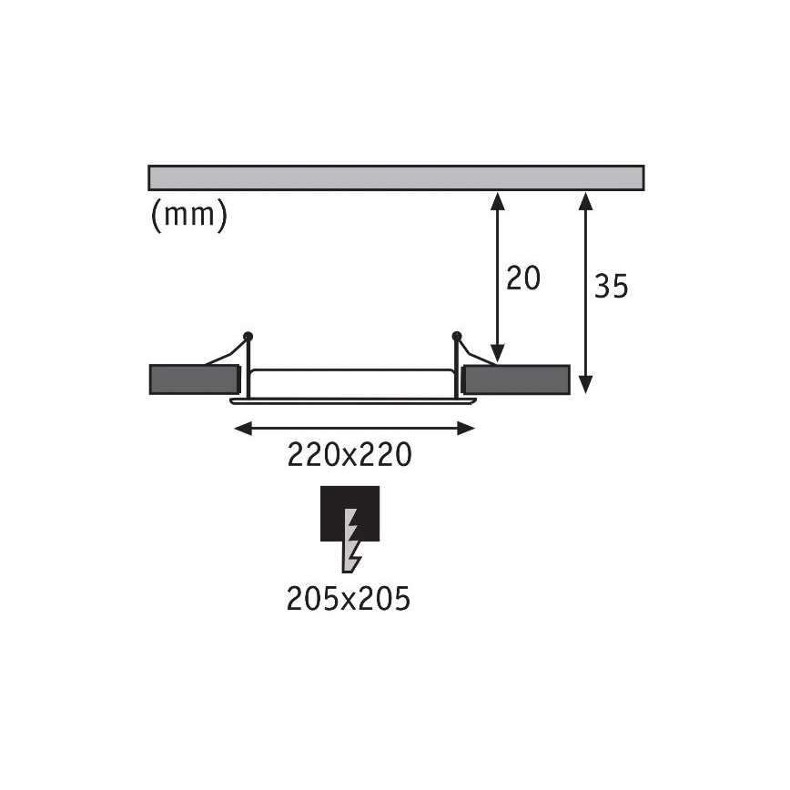 Paulmann 92066 - LED/18W IP44 Vannas istabas iegremdējama lampa 230V