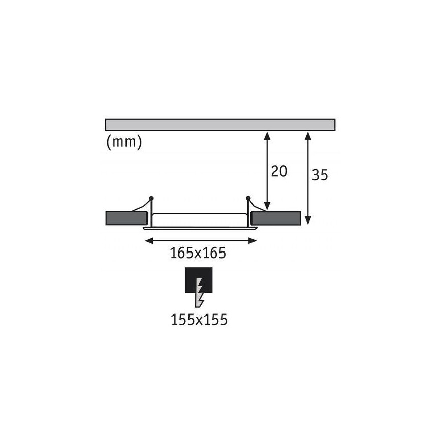 Paulmann 92077 - LED/12W IP44 Vannas istabas iebūvējams gaismeklis QUAL 230V 4000K