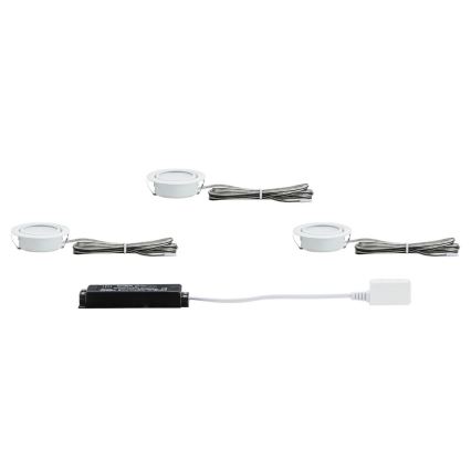 Paulmann 92091 - KOMPLEKTS 3x LED Iegremdējama lampa 1xLED/4,2W/230V