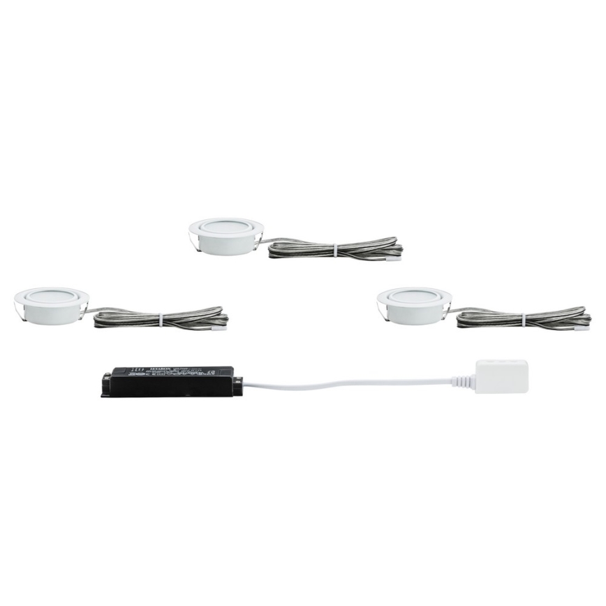 Paulmann 92091 - KOMPLEKTS 3x LED Iegremdējama lampa 1xLED/4,2W/230V