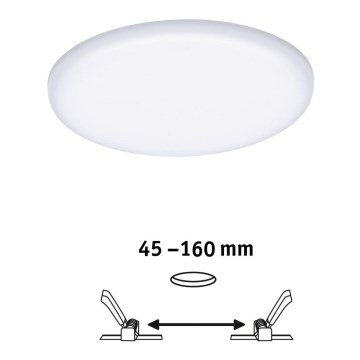 Paulmann 92389 - LED/17W IP44 Iebūvējamais vannas istabas gaismeklis VARIFIT 230V