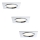 Paulmann 92695 - KOMPLEKTS 3x LED Aptumšojams iegremdēts gaismeklis DICE 3xLED/8W/230V