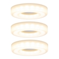 Paulmann 92704 - KOMPLEKTS 3xLED/5,5W Iegremdēts griestu gaismeklis BAGEL 230V
