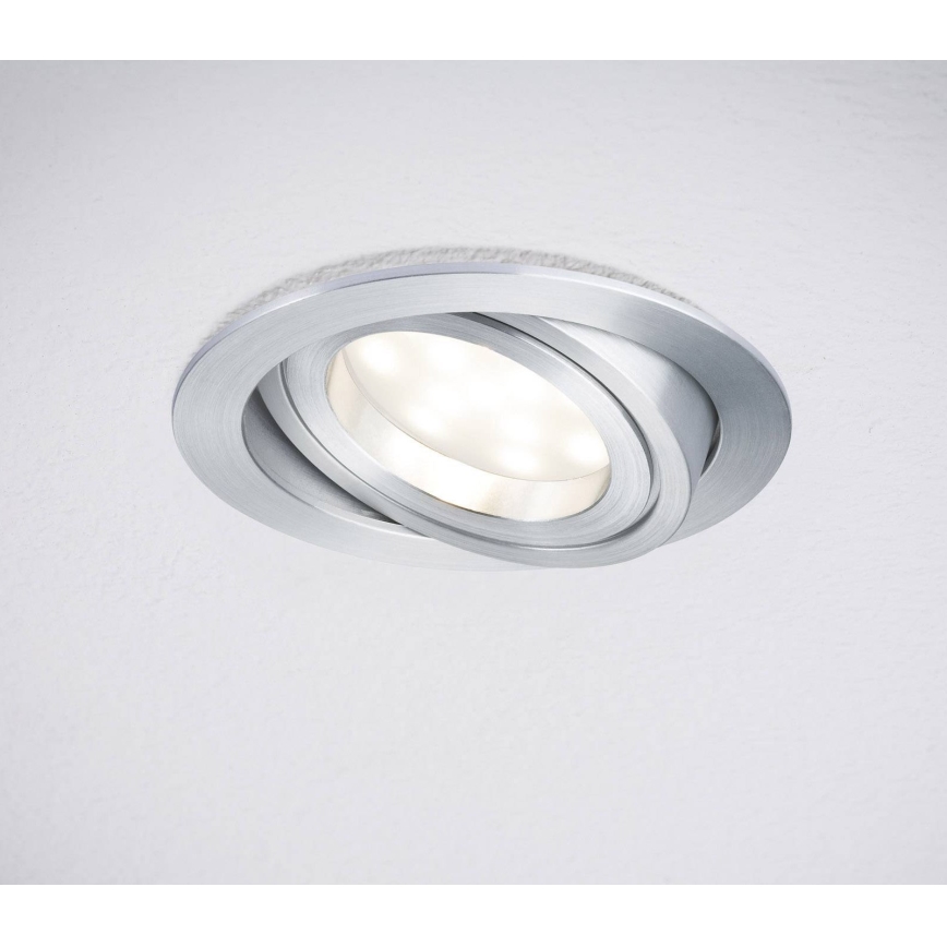 Paulmann 92798 - 1xLED/6,8W IP23 Vannas istabas iegremdējams gaismeklis COIN 230V