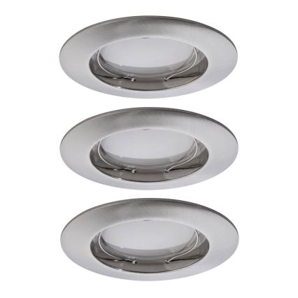 Paulmann 92827 - KOMPLEKTS 3xLED/7W IP44 Aptumšojama vannas istabas iegremdējama lampa COIN 230V