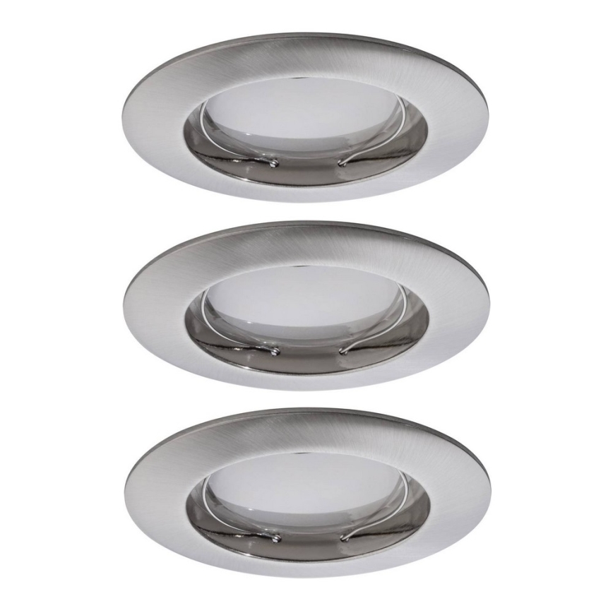 Paulmann 92827 - KOMPLEKTS 3xLED/7W IP44 Aptumšojama vannas istabas iegremdējama lampa COIN 230V