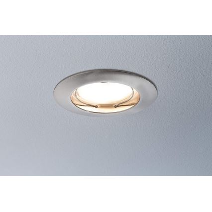 Paulmann 92827 - KOMPLEKTS 3xLED/7W IP44 Aptumšojama vannas istabas iegremdējama lampa COIN 230V