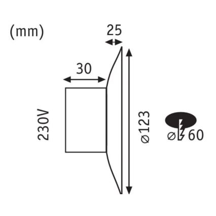 Paulmann 92926 - LED/2W Kāpņu telpas lampa DEKORATIV 230V