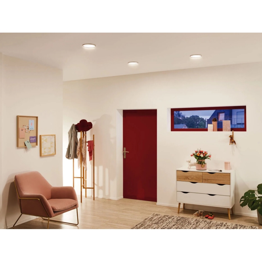 Paulmann 92946 - LED/11W IP23 vannas istabas iebūvējamais griestu gaismeklis AREO 230V Ø 18 cm matēts hroms