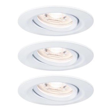 Paulmann 92971 - KOMPLEKTS 3x LED/4,2W IP23 Aptumšojama vannas istabas piekaramo griestu lampa NOVA 230V