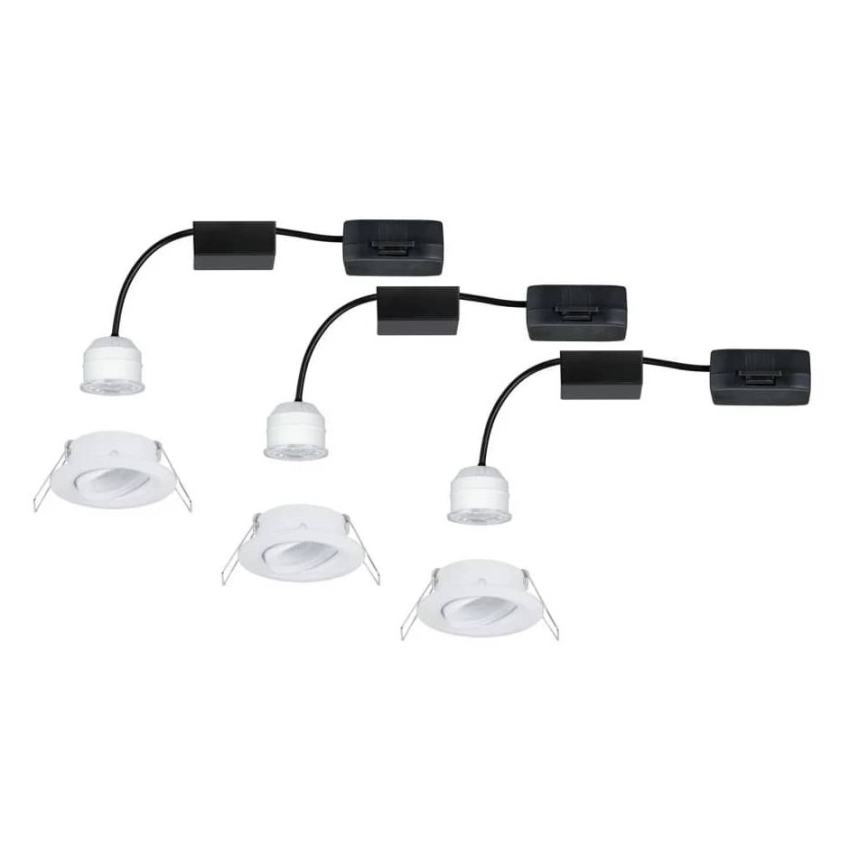 Paulmann 92971 - KOMPLEKTS 3x LED/4,2W IP23 Aptumšojama vannas istabas piekaramo griestu lampa NOVA 230V