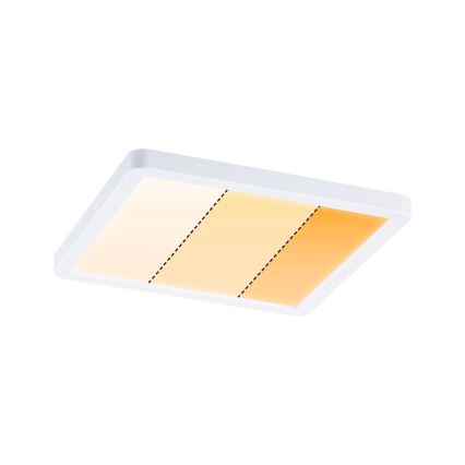 Paulmann 92993 - LED/13W IP44 vannas istabas iebūvējams griestu gaismeklis AREO 230V 2000/3000/4000K 17,5x17,5 cm balts