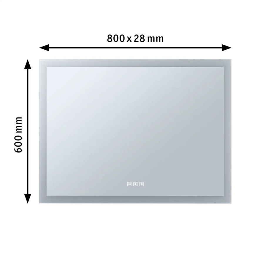 Paulmann 93013 - LED/22W IP44 Regulējams vannas istabas apsildāms spogulis ar apgaismojumu 230V 2700/4000/6500K