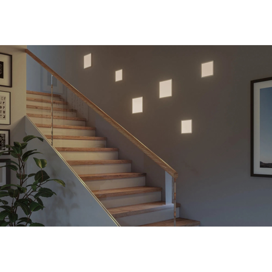 Paulmann 93059 - LED/13W IP44 Regulējams vannas istabas iebūvējamais griestu gaismeklis AREO 230V 17,5x17,5 cm balts