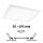 Paulmann 93060 - LED/16W IP44 ar regulējamu spilgtumu vannas istabas iebūvējamais griestu gaismeklis AREO 230V 23x23 cm balts