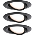 Paulmann 93080 - KOMPLEKTS 3xLED/6W IP23 Regulējams vannas istabas iebūvējamais gaismeklis COIN 230V
