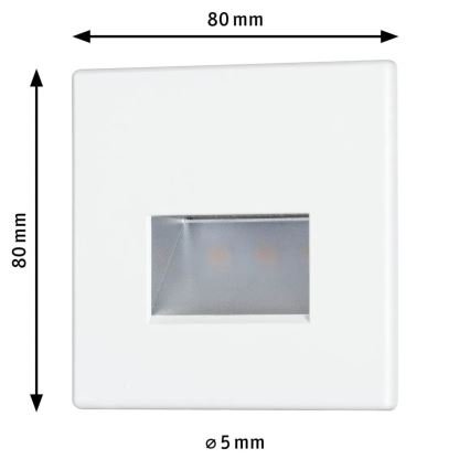 Paulmann 93093 - LED/1,2W Kāpņu telpas lampa EDGE 230V