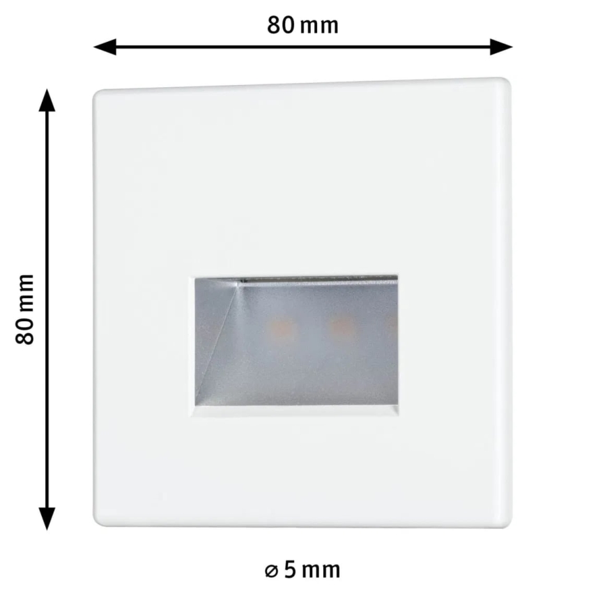 Paulmann 93093 - LED/1,2W Kāpņu telpas lampa EDGE 230V