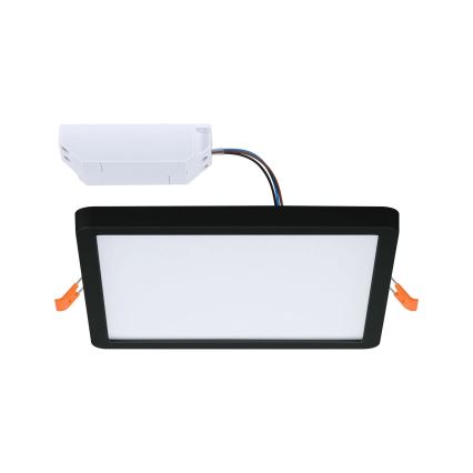 Paulmann 93101 - LED/13W IP44 Vannas istabas iebūvējamais griestu gaismeklis AREO 230V 2000/3000/4000K 17,5x17,5 cm melns