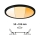 Paulmann 93102 - LED/16W IP44 Ar regulējamu spilgtumu vannas istabas iebūvējamais griestu gaismeklis AREO 230V 2000/3000/4000K Ø 23 cm melns