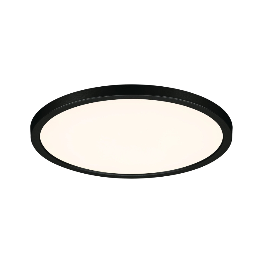 Paulmann 93102 - LED/16W IP44 Ar regulējamu spilgtumu vannas istabas iebūvējamais griestu gaismeklis AREO 230V 2000/3000/4000K Ø 23 cm melns